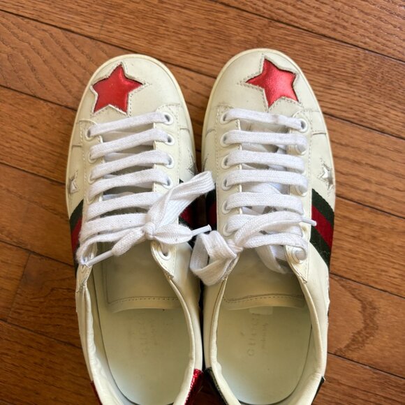 Gucci AUTHENTIC Sneakers.EU 37,5 Used 4 times only - Picture 4 of 5